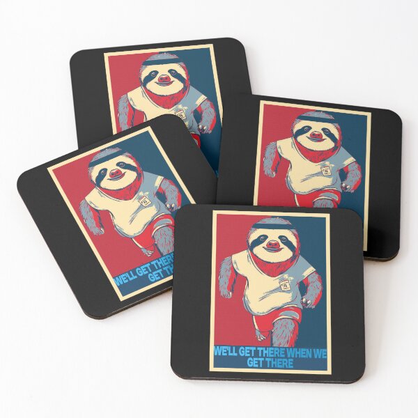 Item preview, Sloth Running (Jogging) We'll Get There When We Get There HOPE designed and sold by TrueArtsStore.