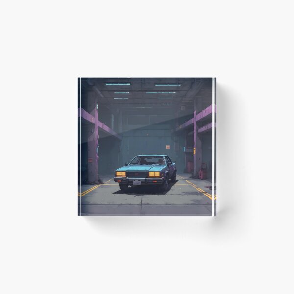 Item preview, Pixel Art Cyberpunk Vintage Car designed and sold by papi1998.
