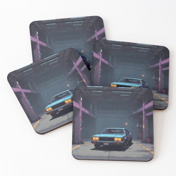 Item preview, Pixel Art Cyberpunk Vintage Car designed and sold by papi1998.