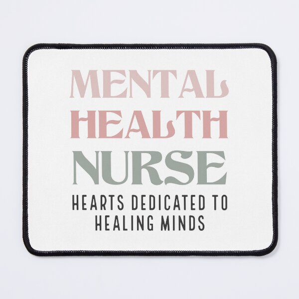 Item preview, Mental Health Nurse hearts dedicated to healing minds designed and sold by jensbyorlando.