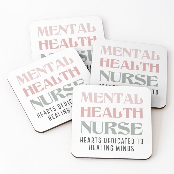 Item preview, Mental Health Nurse hearts dedicated to healing minds designed and sold by jensbyorlando.