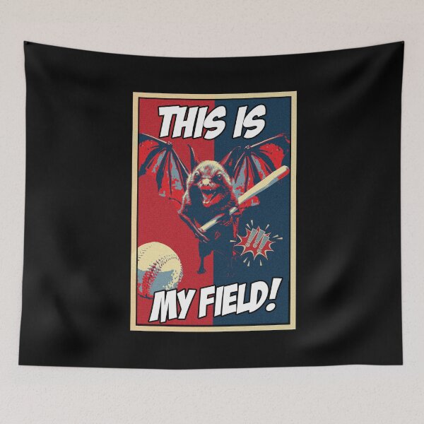 Item preview, This Is My Field Furious Baseball Bat HOPE designed and sold by TrueArtsStore.