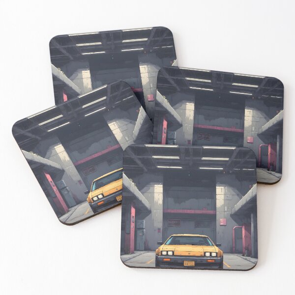 Item preview, Pixel Art Cyberpunk Vintage Car designed and sold by papi1998.