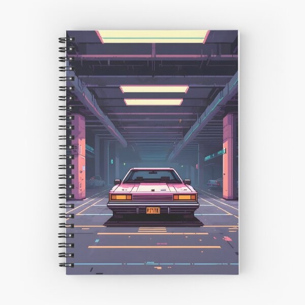 Item preview, Pixel Art Cyberpunk Vintage Car designed and sold by papi1998.