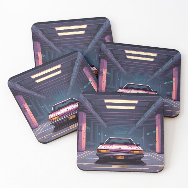 Item preview, Pixel Art Cyberpunk Vintage Car designed and sold by papi1998.