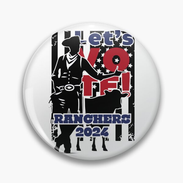 Item preview, Let's VOTE RANCHERS 2024: A Silhouette of Solidarity designed and sold by SplashTastic.
