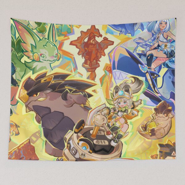 Item preview, Mualani, Kachina and Kinich Artwork Genshin Impact designed and sold by Astral Drop.