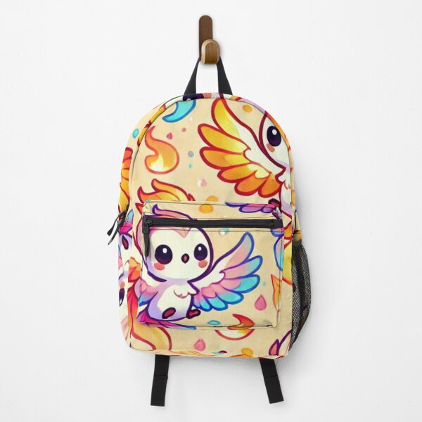 Item preview, Chibi Phoenixes Soaring with Radiant Feathers and Playful Flames designed and sold by TeslaSt0re.