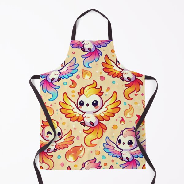 Item preview, Chibi Phoenixes Soaring with Radiant Feathers and Playful Flames designed and sold by TeslaSt0re.