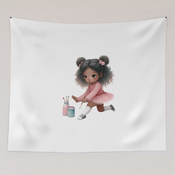 Item preview, Little Black Girl Activities  designed and sold by angieart68.