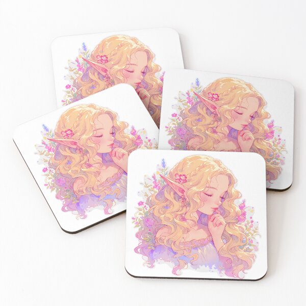 Item preview, Enchanting Elf Sticker - Ethereal Floral Fantasy Vinyl Decal designed and sold by Pocket Money Stickers.