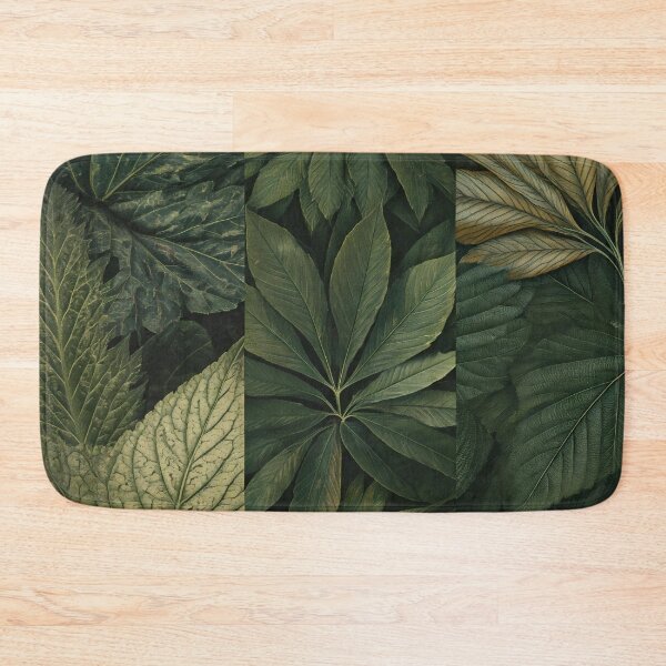 Item preview, Verdant Textures - Botanical Leaf Collage designed and sold by moba--mania.