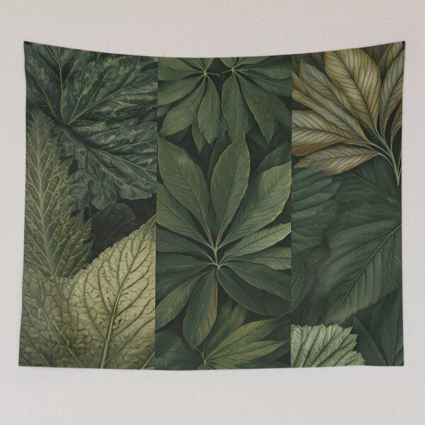 Item preview, Verdant Textures - Botanical Leaf Collage designed and sold by moba--mania.