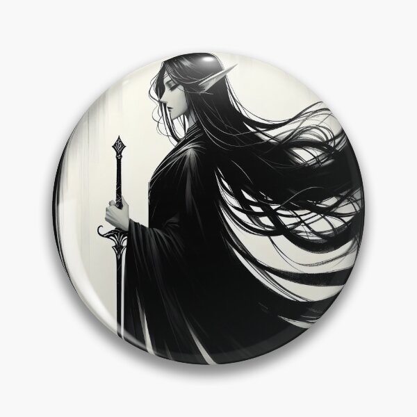 Item preview, Dark Elven Warrior with Flowing Hair designed and sold by pumsquare.