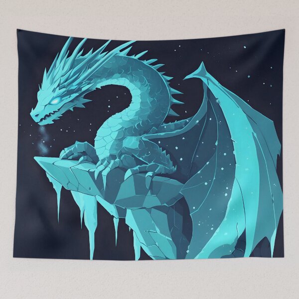 Item preview, Glacier Serpent: The Frozen Sentinel designed and sold by AI-Only Creations.