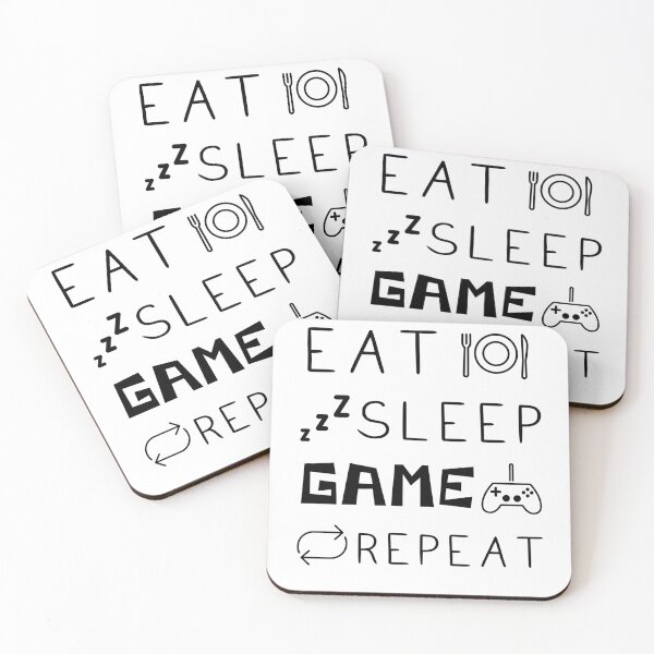 Item preview, Eat Sleep Game Repeat designed and sold by SkrenClothing.