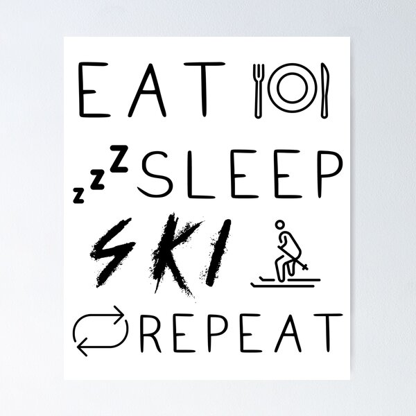 Item preview, Eat Sleep Ski Repeat designed and sold by SkrenClothing.