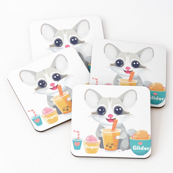 Item preview, Sugar Glider Love : Bubble tea time! designed and sold by critter-cuddle.