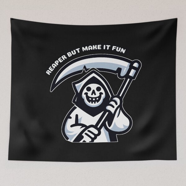 Item preview, REAPER BUT MAKE IT FUN: Grinning Ghostly Glee designed and sold by SplashTastic.
