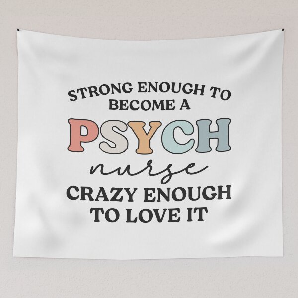 Item preview, Strong Enough to Become a Psych Nurse, Crazy Enough to Love It | Psychiatric Mental Health Nurse designed and sold by jensbyorlando.