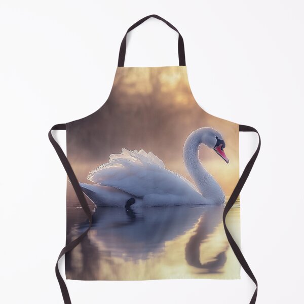 Item preview, White swan in lake at sunrise designed and sold by TheArtistOf2022.