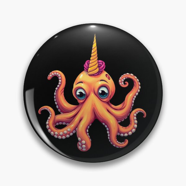 Item preview, Unicorn Octopus, Clipart style designed and sold by I-TimeCrafted.