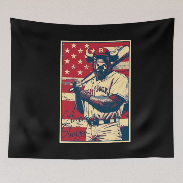Item preview, Bison Baseball Player American Slugger designed and sold by TrueArtsStore.
