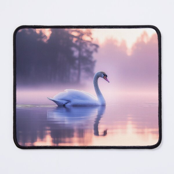 Item preview, White swan in lake at sunrise 2 designed and sold by TheArtistOf2022.