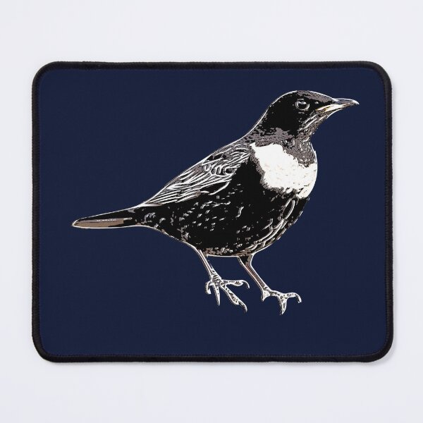 Item preview, Ring Ouzel White Alternate Design designed and sold by designsasstultd.