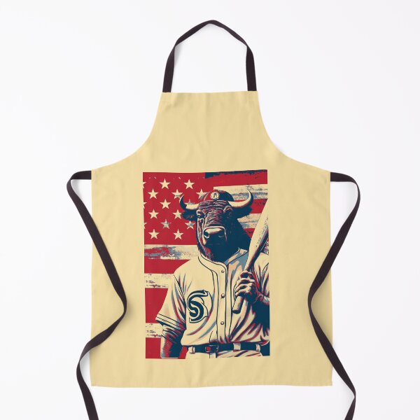 Item preview, Bison Baseball Player American Flag designed and sold by TrueArtsStore.