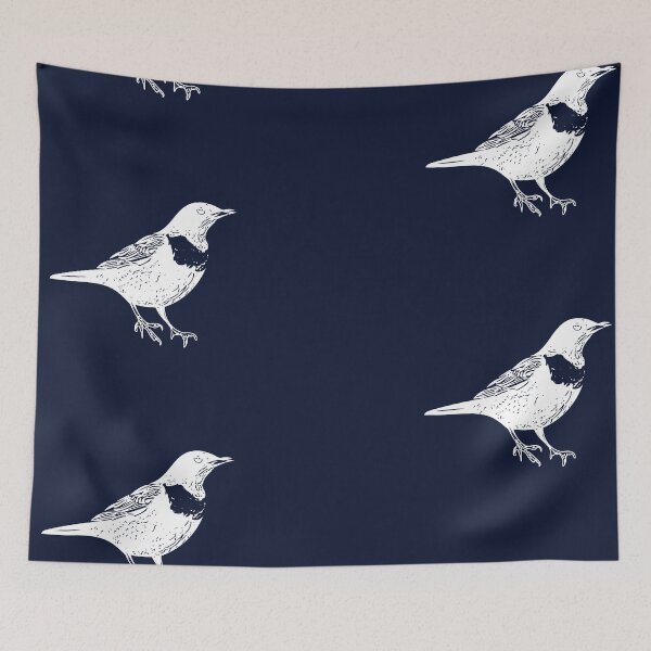Item preview, Ring Ouzel White Design  designed and sold by designsasstultd.