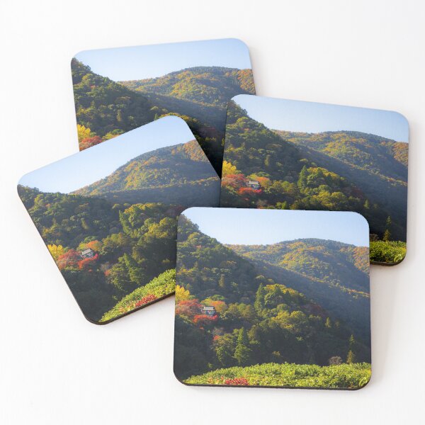 Item preview, Hidden Kyoto Shrine in Autumn Forest designed and sold by pepperonishots.