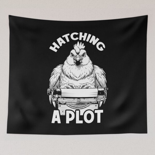 Item preview, Funny Writer Author Novelist Hatching A Plot Chicken Hen designed and sold by GrandeDuc.