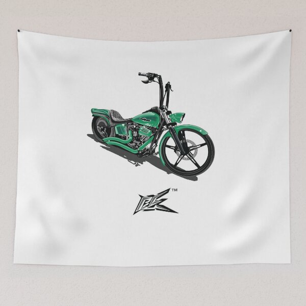Item preview, hd softtail cruiser green  designed and sold by NaquashM.