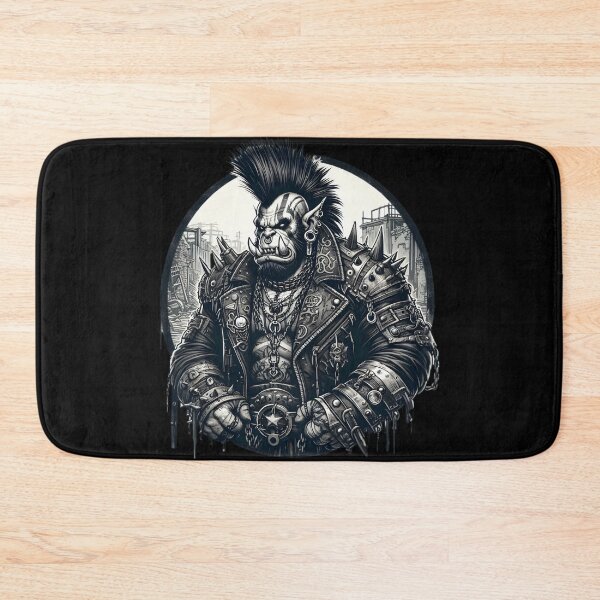Item preview, Punk Orc Warrior in Post-Apocalyptic Style designed and sold by IllumeInk.