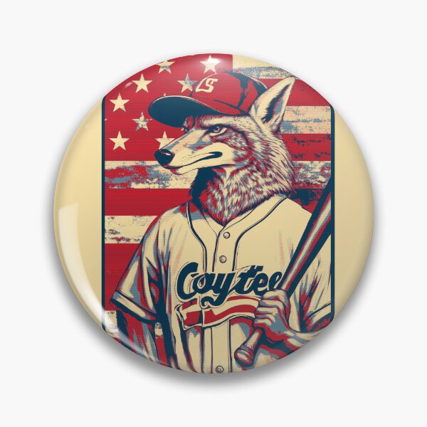 Artikelvorschau, Coyote Baseball-Spieler amerikanische Flagge entworfen und verkauft von TrueArtsStore.