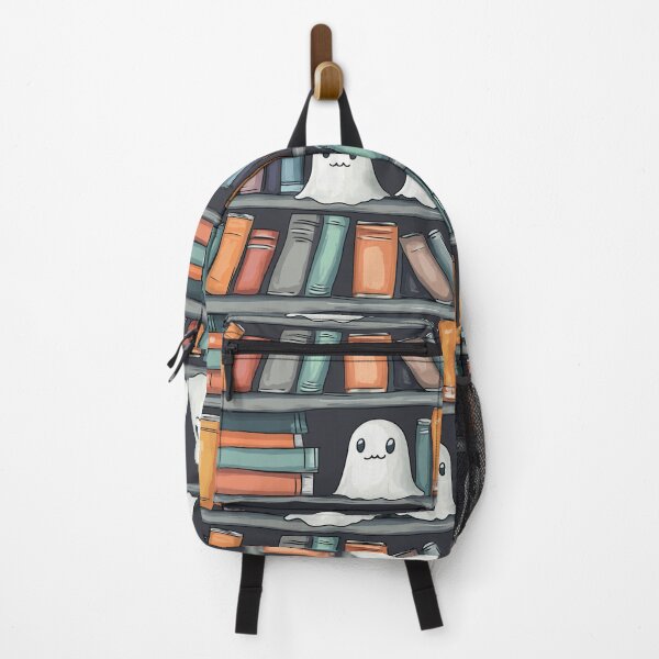 Item preview, Cute Book Lover Ghosts on Bookshelf Happy Halloween Readers designed and sold by sheprint.
