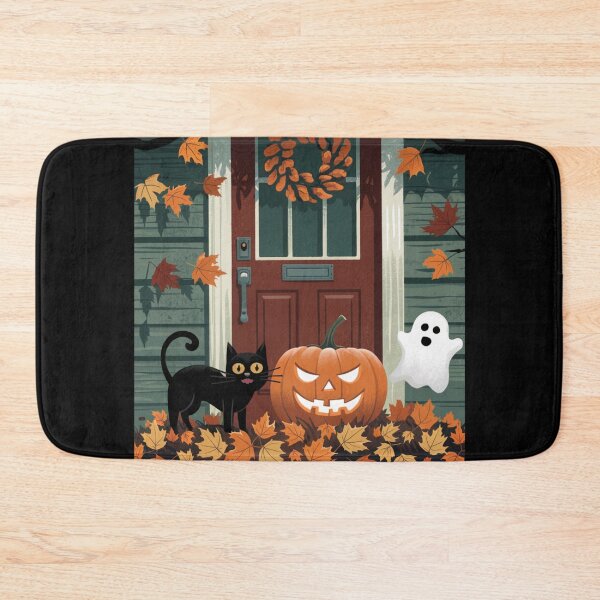 Item preview, Vintage Halloween Charm Cozy Jack-o'-Lantern & Friends designed and sold by Flowrena.