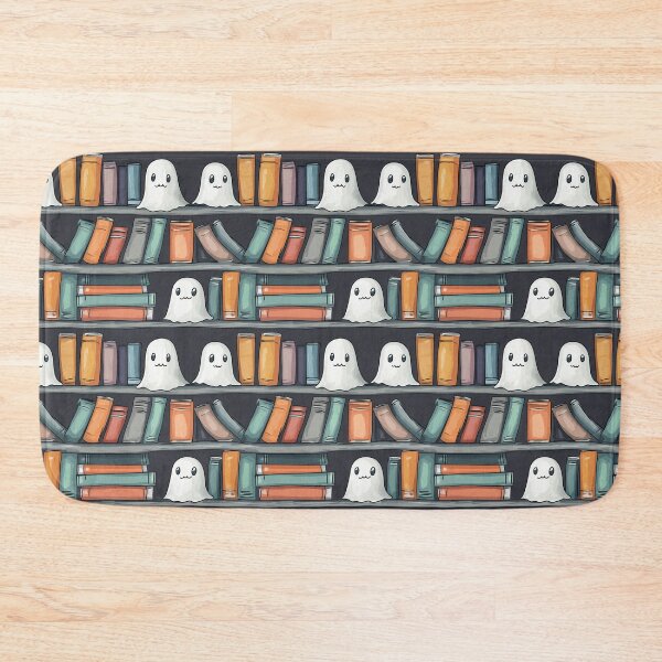Item preview, Cute Book Lover Ghosts on Bookshelf Happy Halloween Readers designed and sold by sheprint.