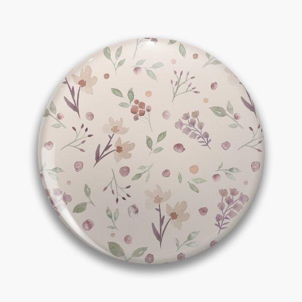 Item preview, Cottage Fall Watercolour flowers - blush beige designed and sold by Bloomery Decor.