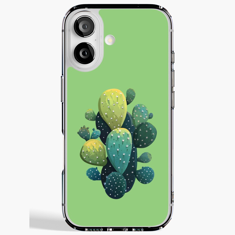 iPhone Soft Case Prickly Pear-fect! Cute Cactus Cutout iPhone Soft Case