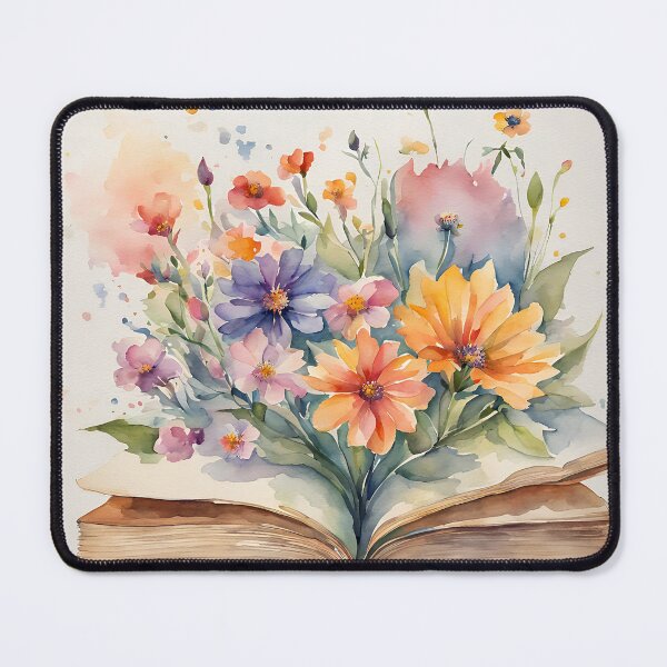 Item preview, Book full of Flowers Watercolor Painting  designed and sold by Juana-.