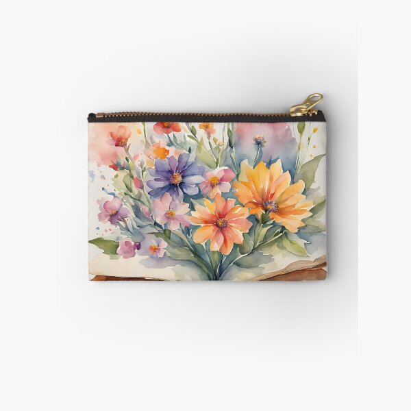 Item preview, Book full of Flowers Watercolor Painting  designed and sold by Juana-.