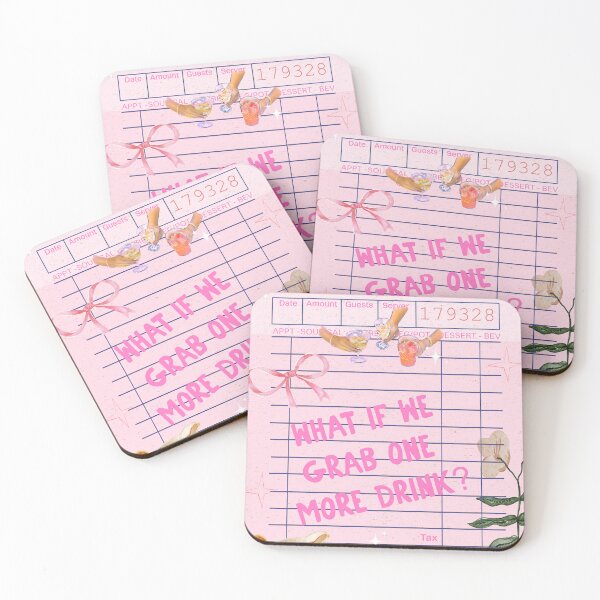 Item preview, Guest Check - What if we gab one more drinks? designed and sold by bowsbotanicals.