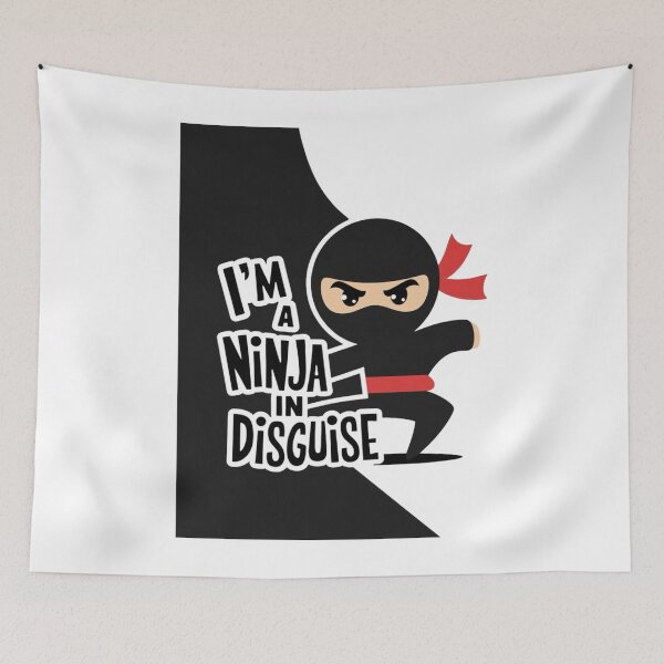 Item preview, Playful Ninja in Disguise for Kids and Adults designed and sold by BunBuntheDog-.