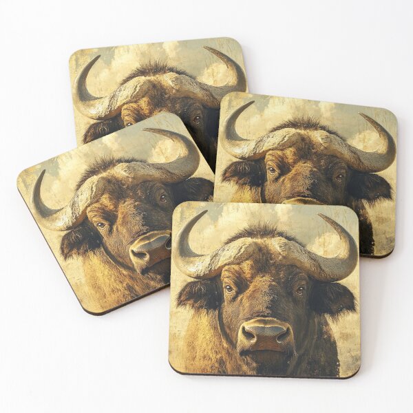 Item preview, Buffalo fine art photo portrait - Wildlife photo designed and sold by TheArtistOf2022.