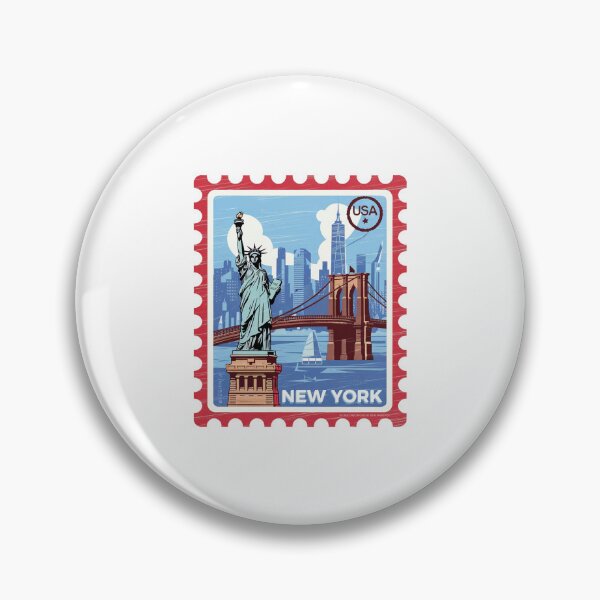 Item preview, New York City Stamp USA Travel designed and sold by TulipaGraphics.
