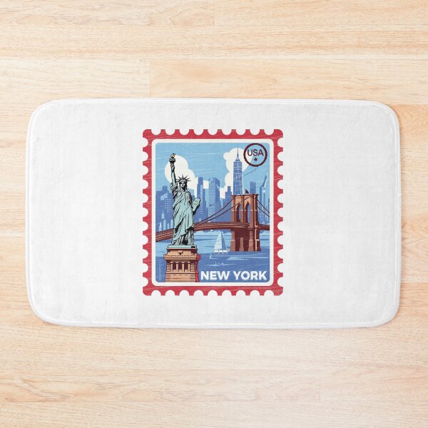 Item preview, New York City Stamp USA Travel designed and sold by TulipaGraphics.