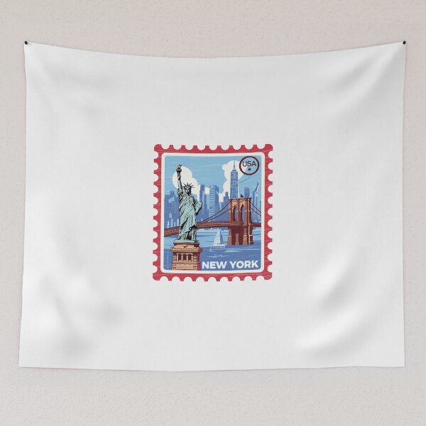 Item preview, New York City Stamp USA Travel designed and sold by TulipaGraphics.