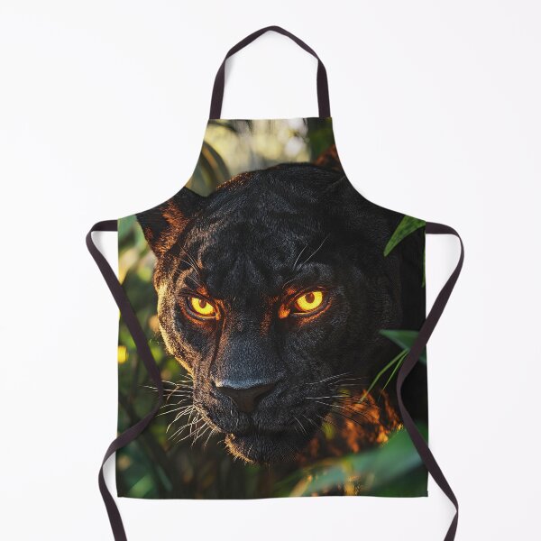 Item preview, Black panther in the foggy jungle at sunrise - Wildlife photo 2 designed and sold by TheArtistOf2022.